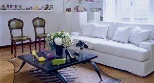 At home with Brian Atwood in Milan, decorated for then-partner, Nate Berkus